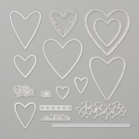 "Stitched Be Mine Dies Stampin Up! Candi Suriano"