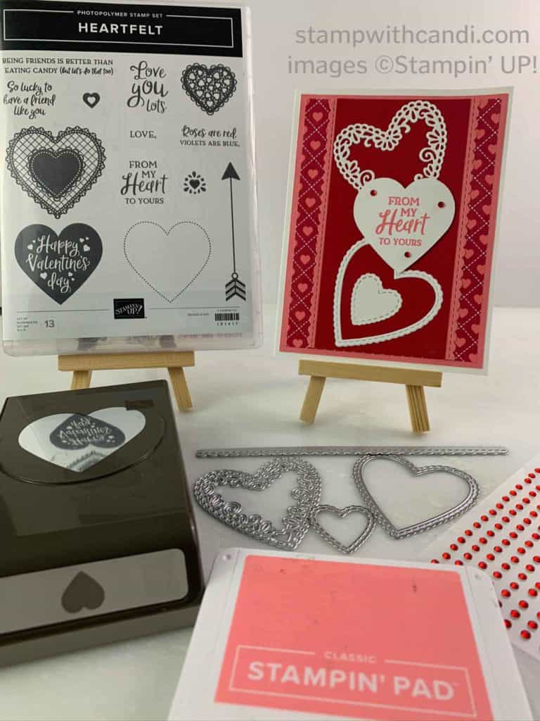 "Stitched Be Mine Dies, Stampin' Up!, Candi Suriano"