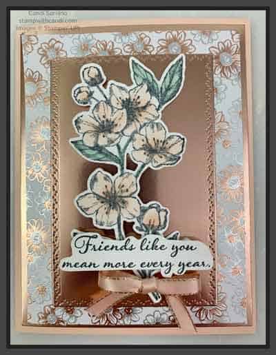 "Forever Blossoms, Flowering Foils, Stampin' Up!, Candi Suriano"