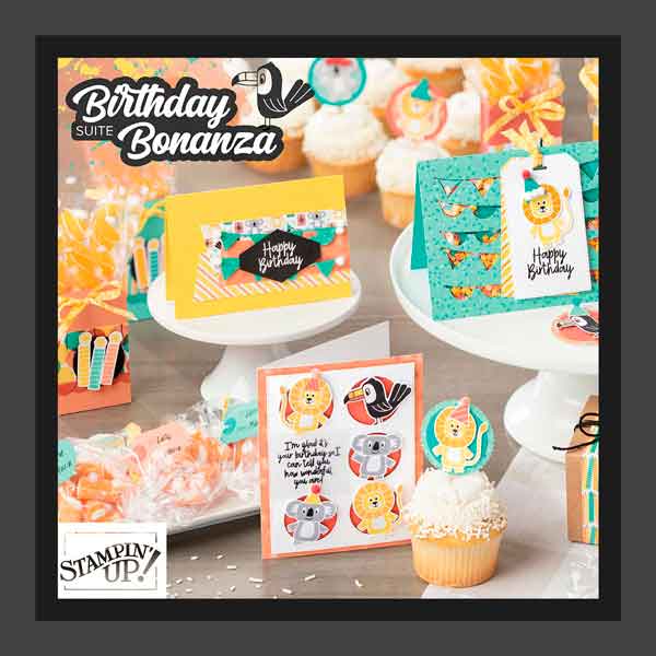 "Birthday Bonanza, Stampin' Up!, Candi Suriano"