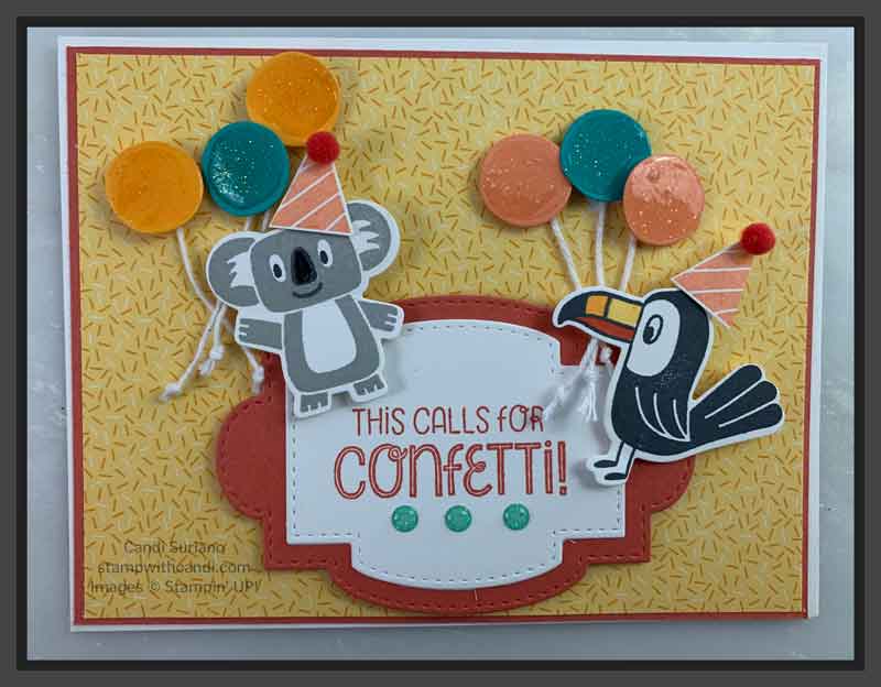 "So Sentimental, Birthday Buddies, Birthday Bonanza, Stampin' Up!, Candi Suriano"i