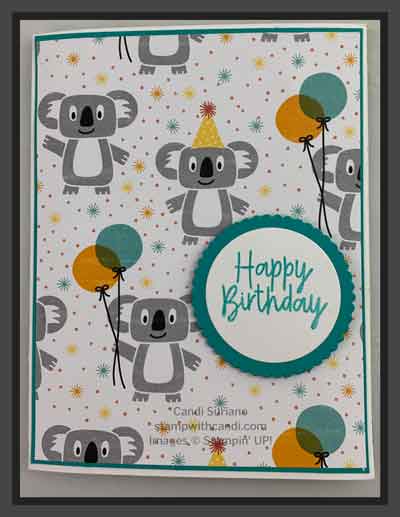 "Birthday Bonanza, Stampin' Up, Candi Suriano"