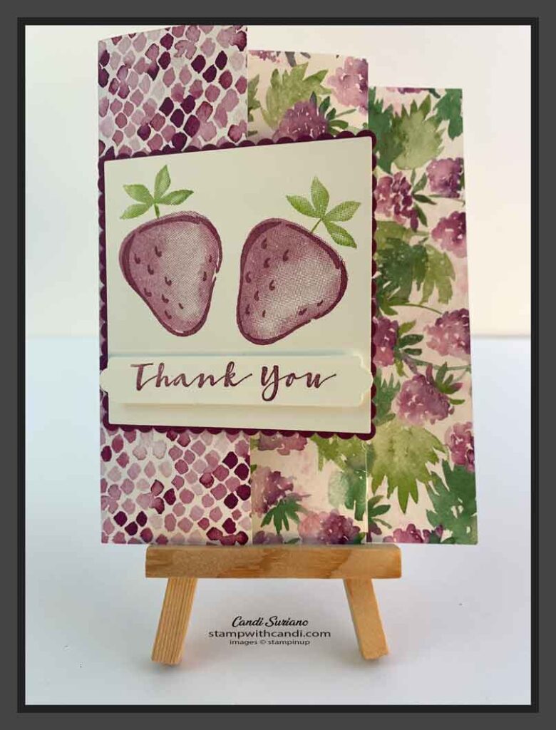 "Sweet Strawberry, Berry Blessings, Stampin' Up!, Candi Suriano"