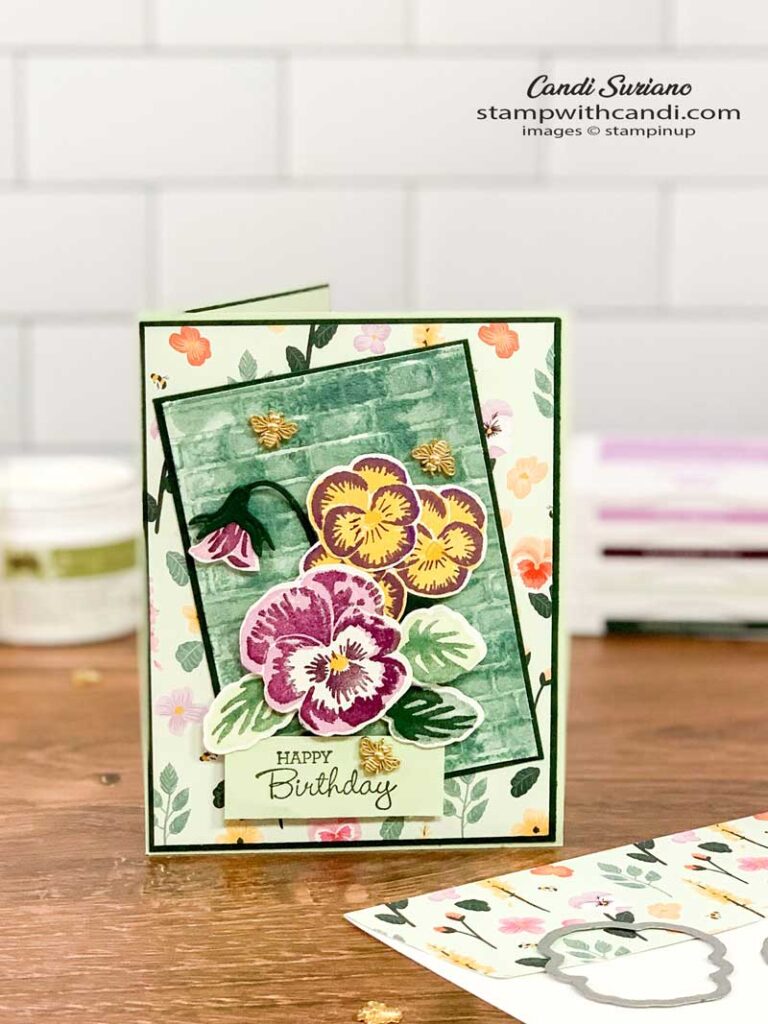 "Pansy Patch, Embossing Paste, Candi Suriano, Stampin' Up!"