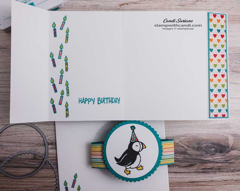 "Party Puffins Fun Fold, Candi Suriano, Stampin' Up!"