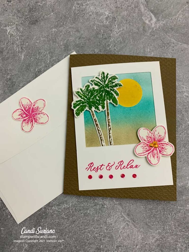 Timeless Tropical Card with Envelope, Candi Suriano, Stampin' Up!"