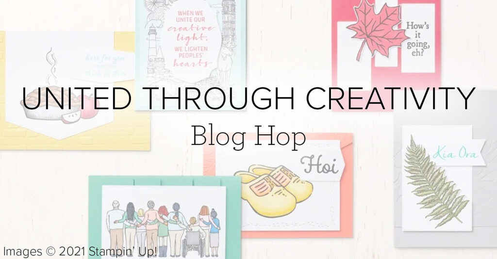 "United Through Creativity Banner, Candi Suriano, Stampin' Up!"