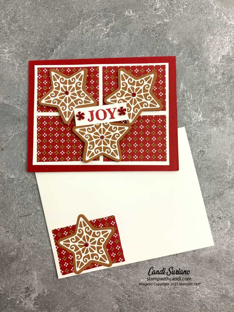 "Gingerbread & Peppermint Envelope2, Candi Suriano, Stampin' Up!"