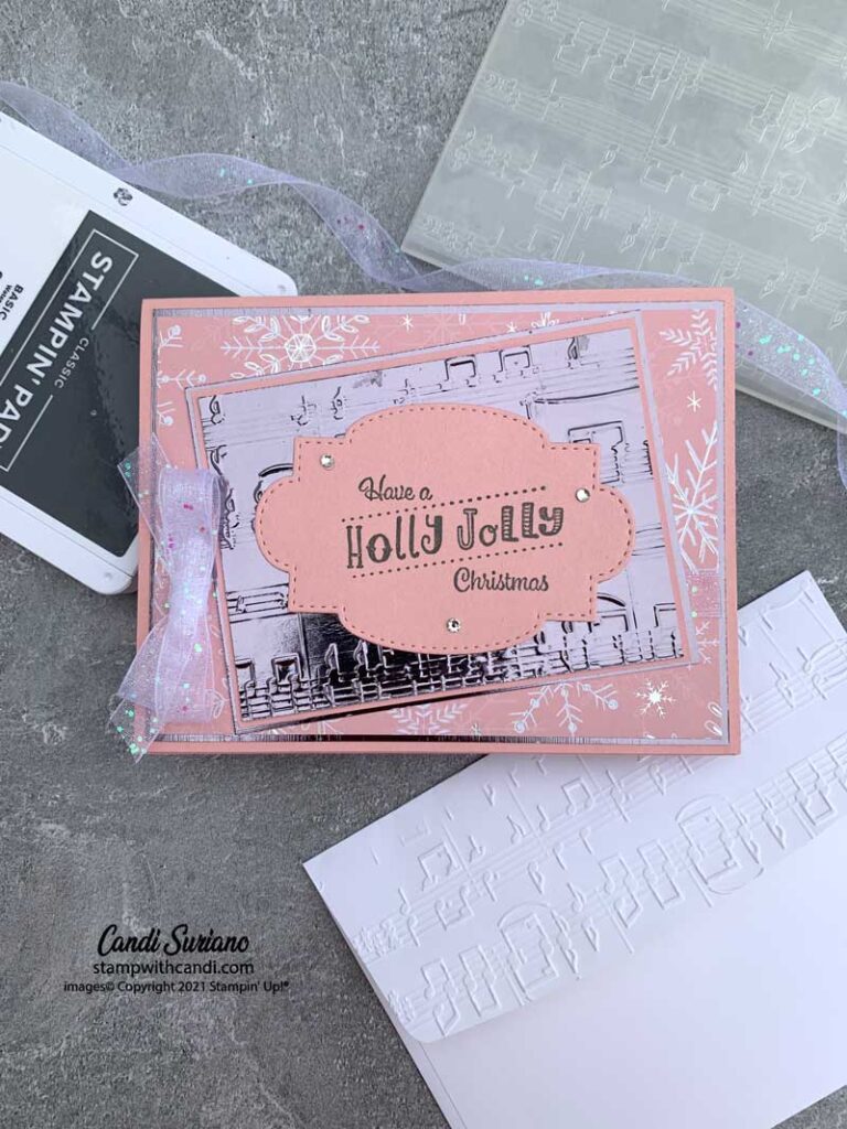 "Holly Jolly Wishes, Music Melody, Flat, Candi Suriano, Stampin' Up!"