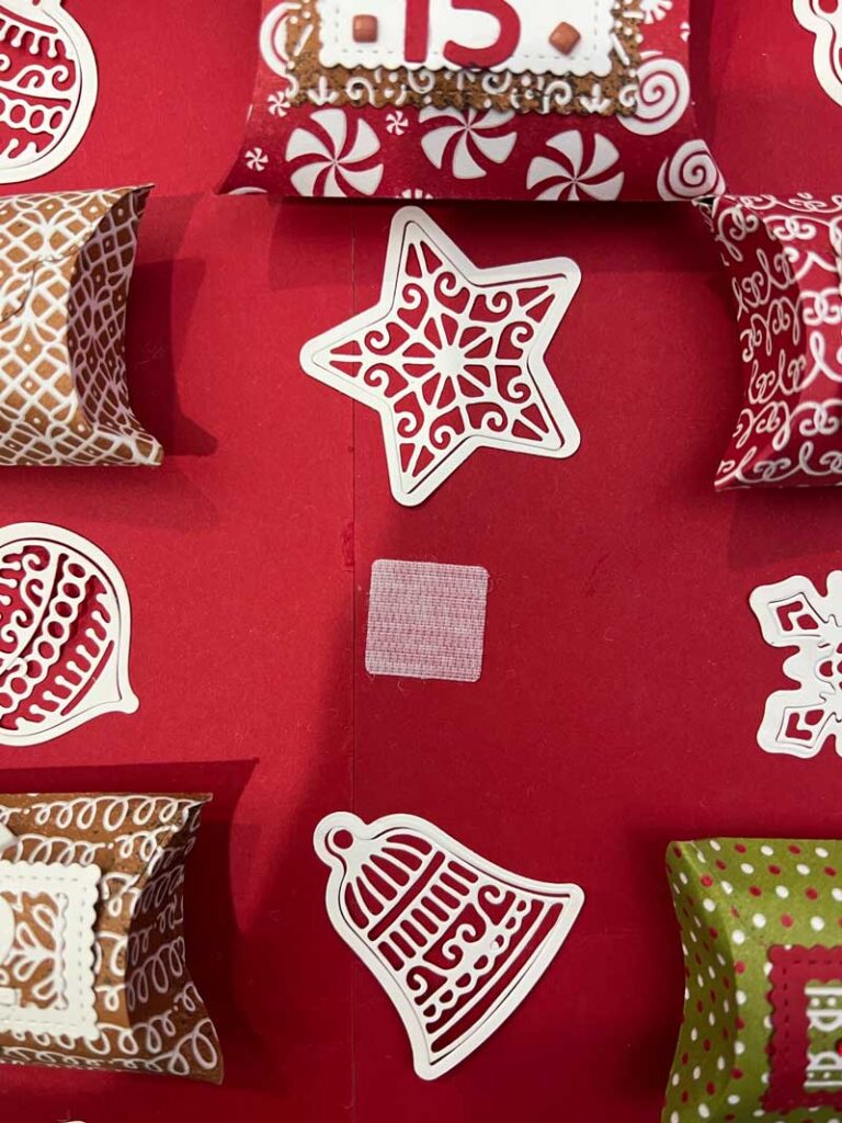 "Pillow Box, Christmas Countdown Velcro Detail, Candi Suriano, Stampin' Up!"