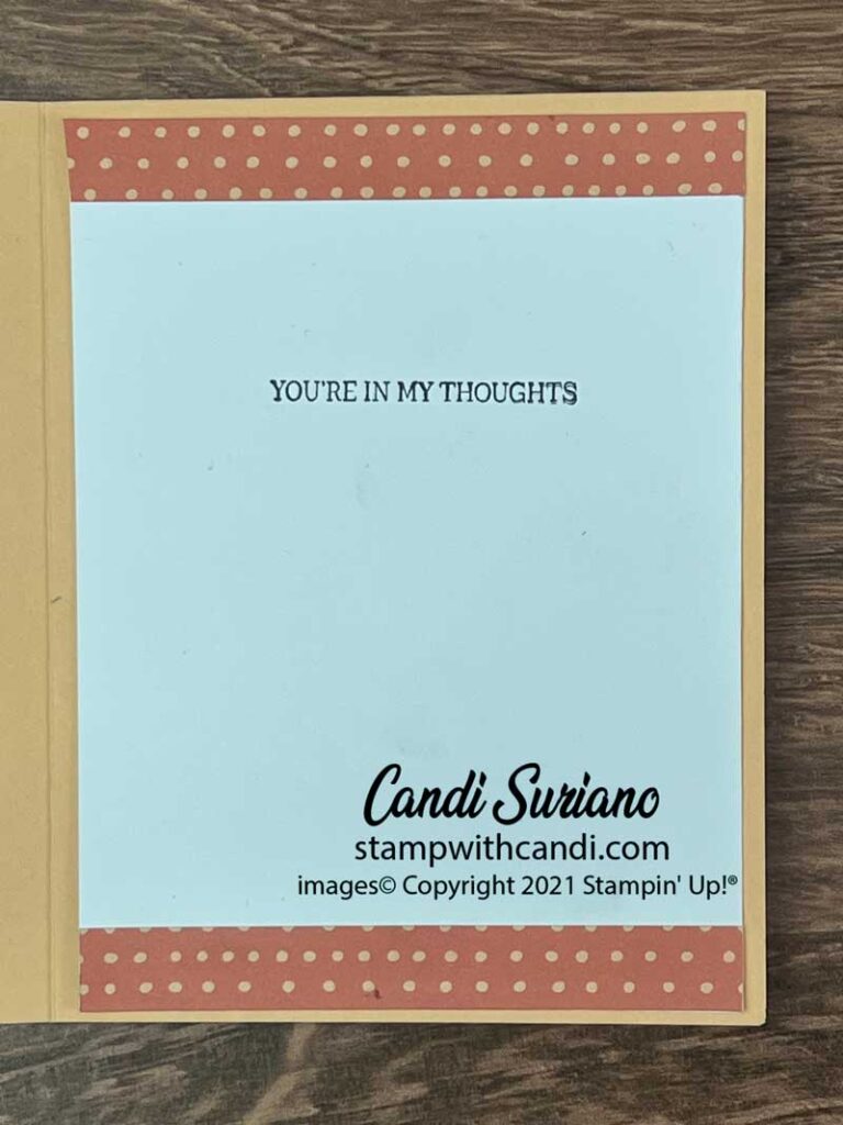 "DSP Techniques Card 2 Inside, Candi Suriano, Stampin' Uo!"