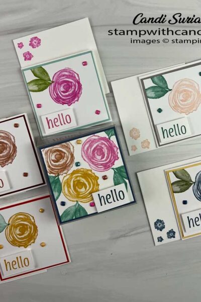 "Artistically Inked Mini Cards Flat, Candi Suriano, Stampin' Up!"