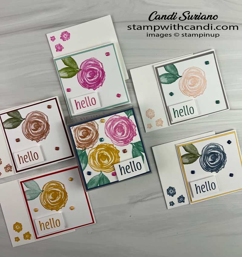 "Artistically Inked Mini Cards Flat, Candi Suriano, Stampin' Up!"