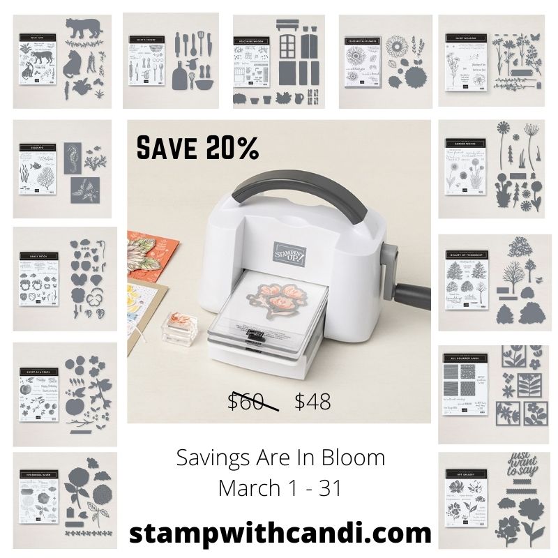 "Savings Are In Bloom, Candi Suriano, Stampin' Up!"