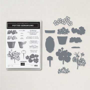 "Potted Geraniums Bundle, Stampin' Up!"