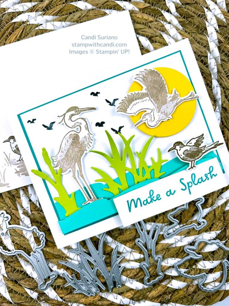 "Heron Habitat Flat, Candi Suriano, Stampin' Up!"