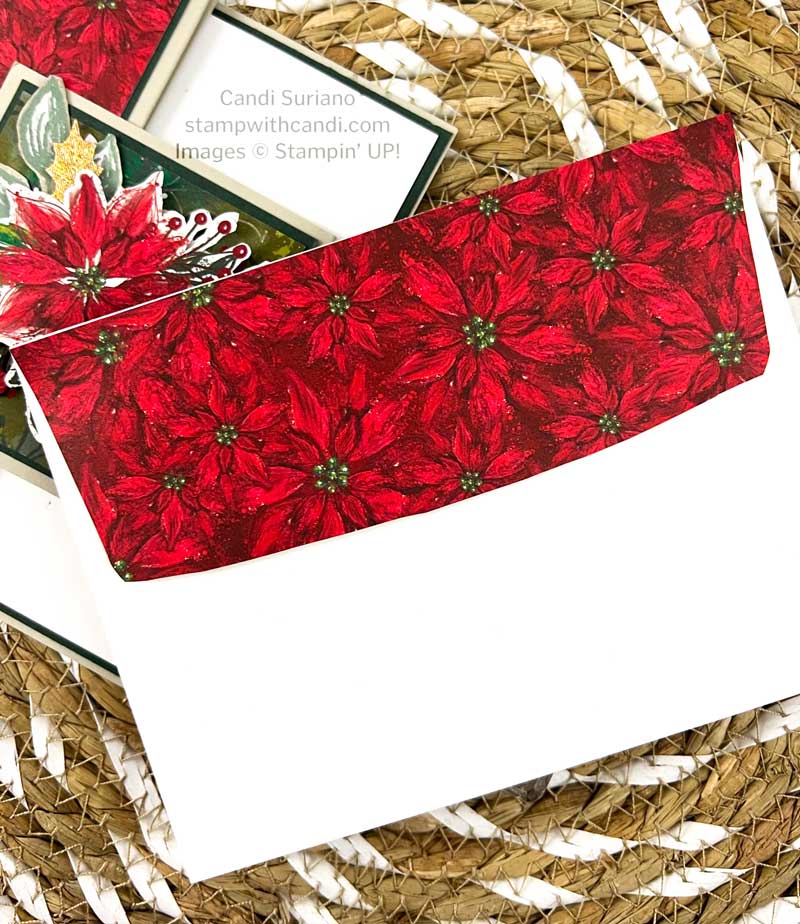 "Boughs of Holly Christmas in July Envelope, Candi Suriano, Stampin Up!"