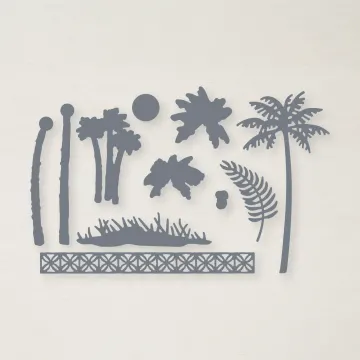 "Paradise Palms Dies, Stampin' Up!"