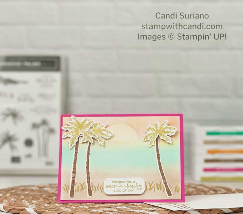 "Paradise Palms, Candi Suriano, Stampin' Up!"