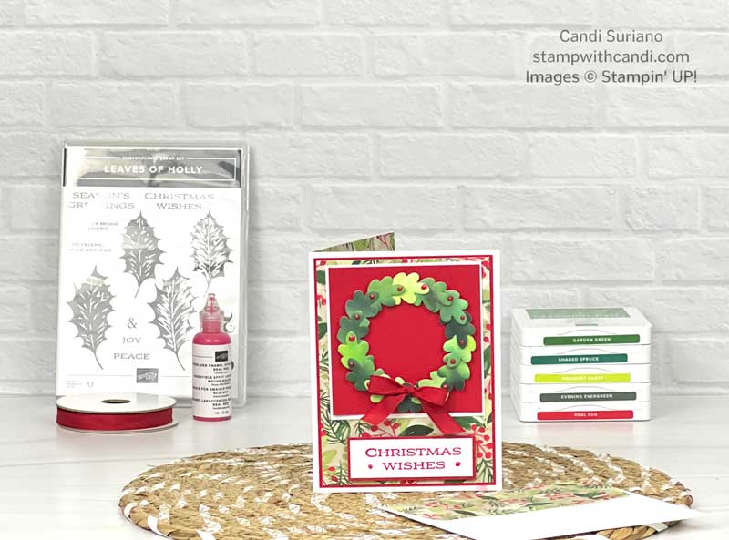 Watercolor Wreath, Candi Suriano, Stampin' Up!"