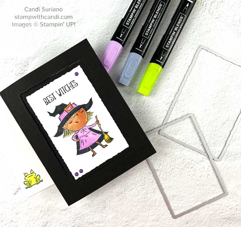 "Best Witches Fun Fold Flat, Candi Suriano, Stampin' Up!"