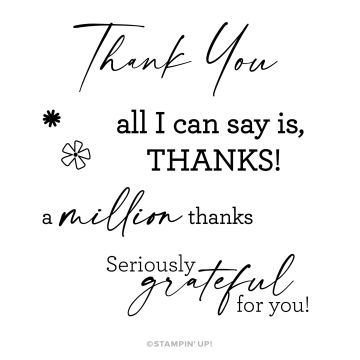 "Thanks A Million, Stampin' Up!"