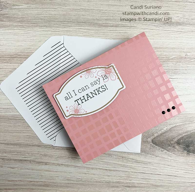 "A Million Thanks Kit Alternate #2, Candi Suriano, Stampin' Up!"